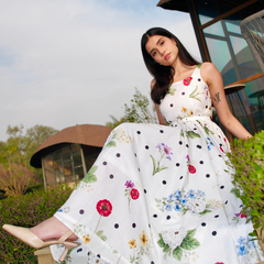 Lily Grace Floral Midi Dress