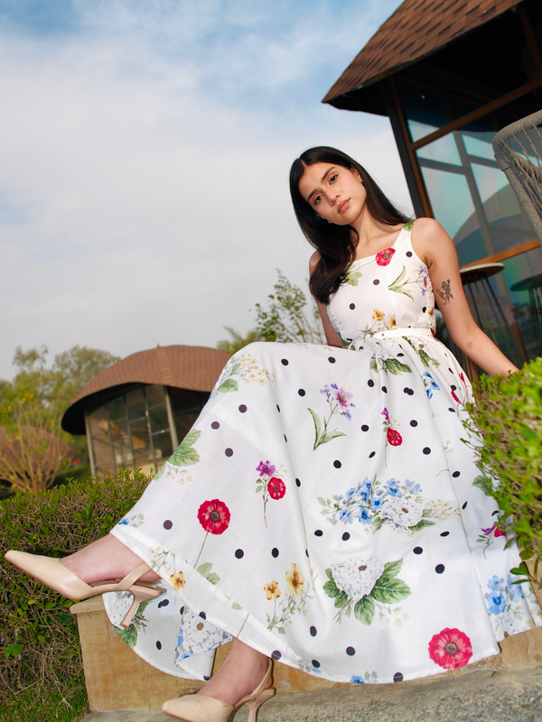 Lily Grace Floral Midi Dress