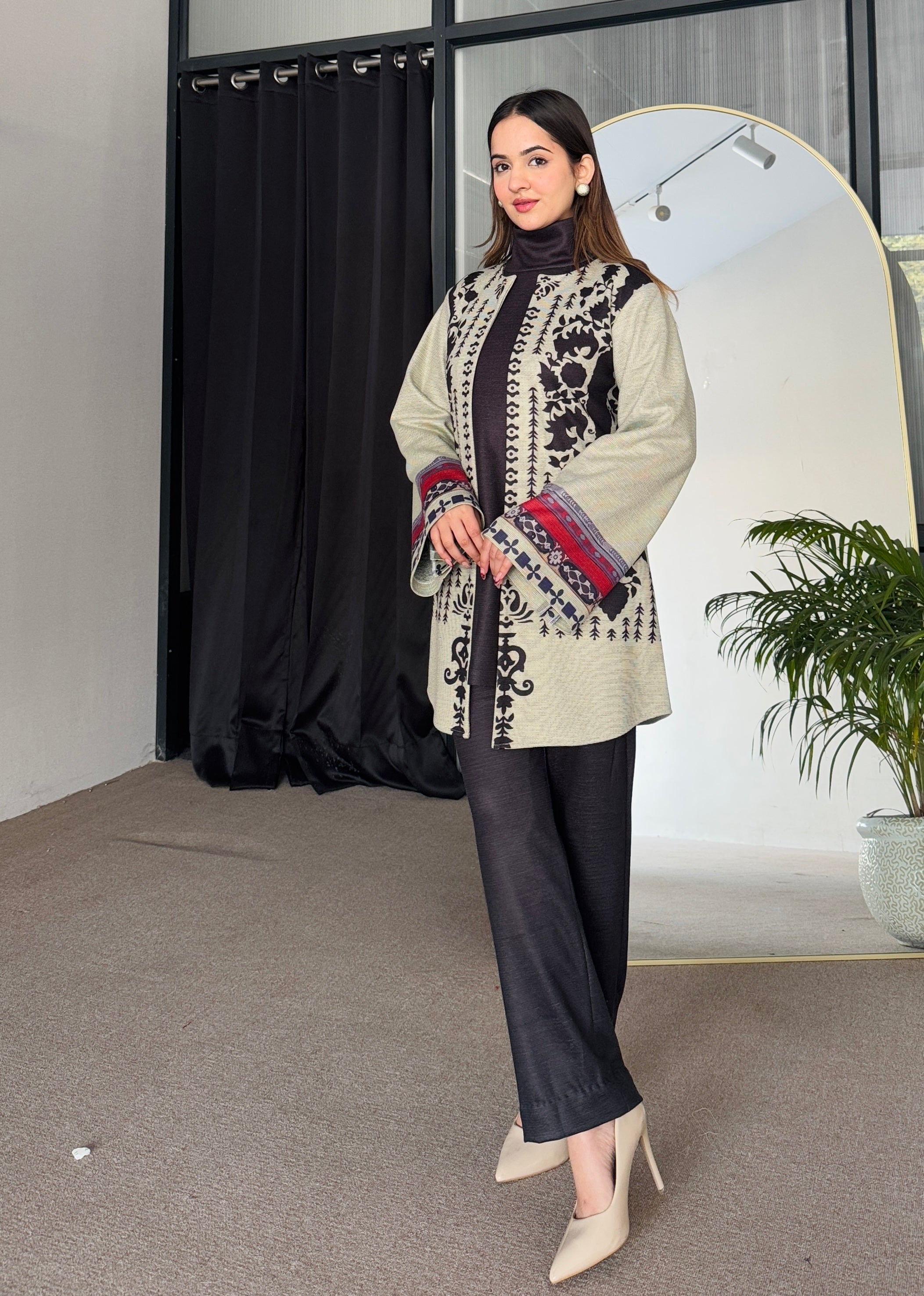 Ivory Twilight Winter 3 Piece Co Ord Set