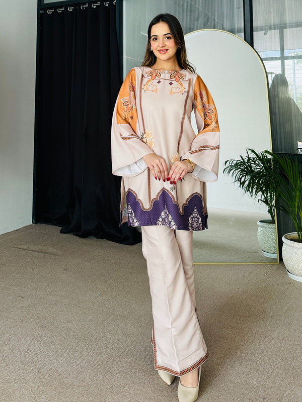 Sara Pastel Winter Kurta Set