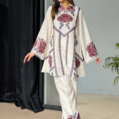 White Pakistani Kurta Set