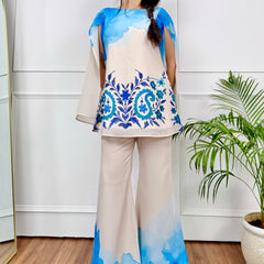Ivory Sky Ombre Kurta Set
