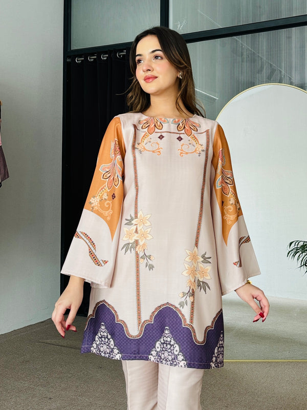 Sara Pastel Winter Kurta Set