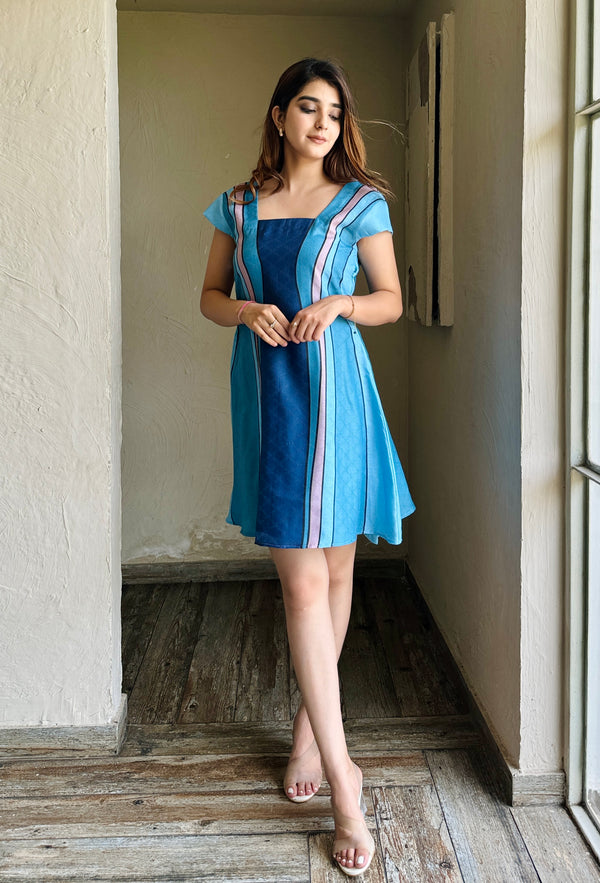 Emma Blue Midi Dress