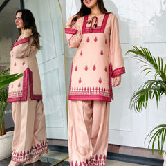 Beige Royale Farshi Salwaar Set