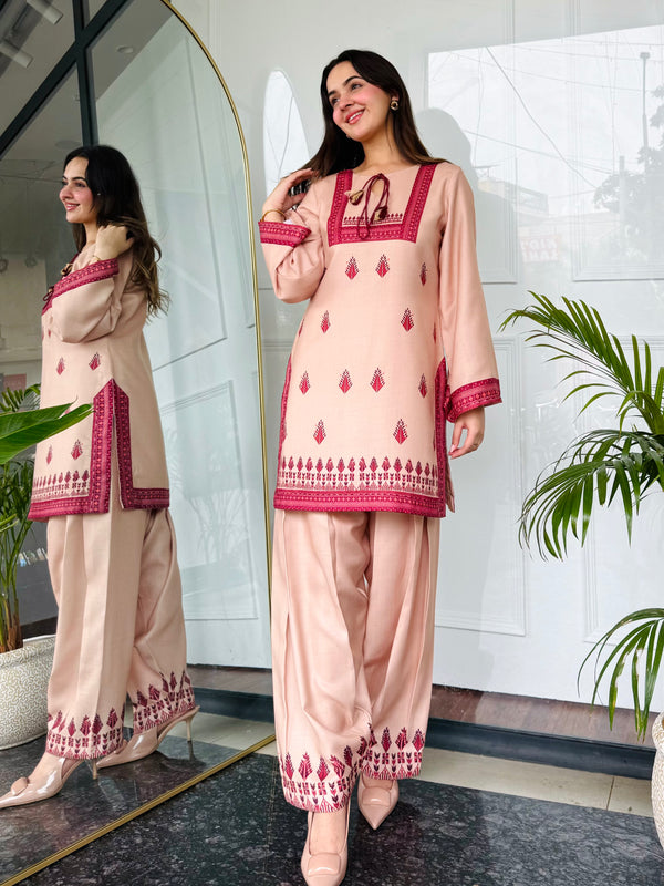 Beige Royale Farshi Salwaar Set