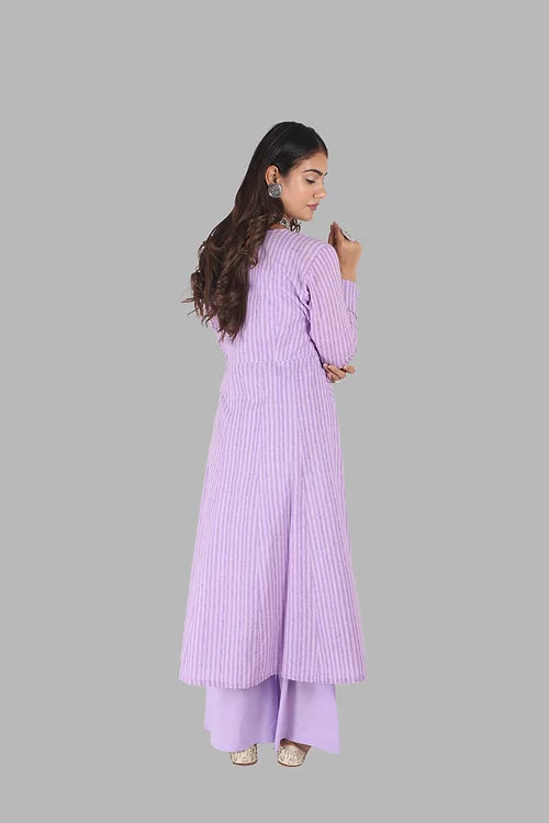 Lilac Co-ord set with Jacket