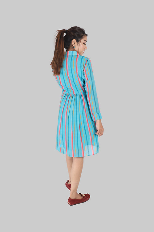 Harper Striped Skater Dress