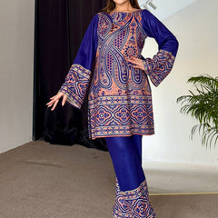 Royal Azure Woollen Kurta Set