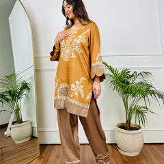 Mustard Mirage Kurta Set
