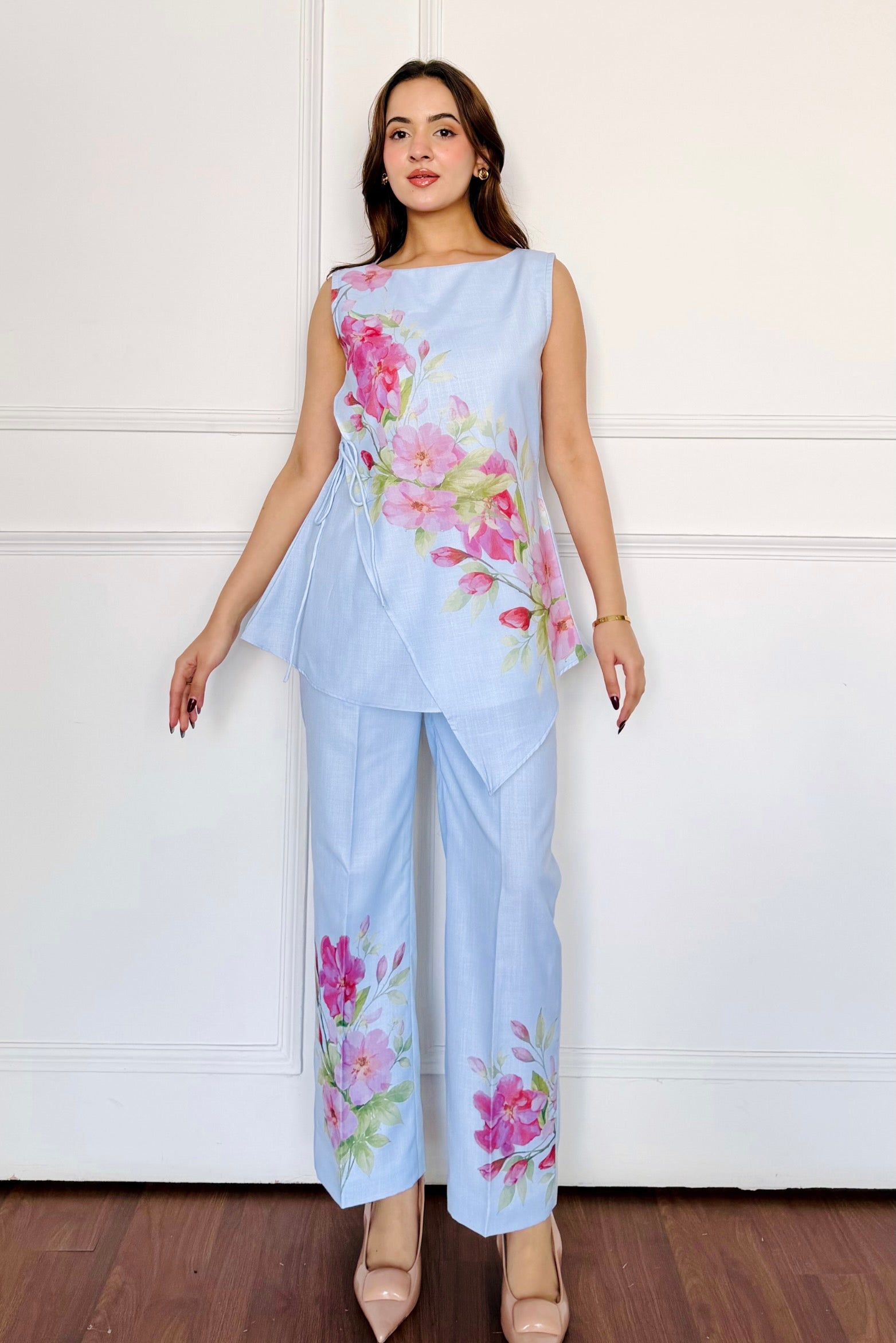 Blue Blossom Co-ord Set