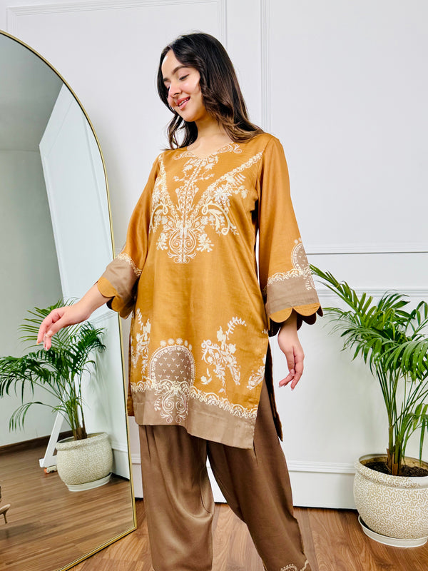 Mustard Mirage Kurta Set