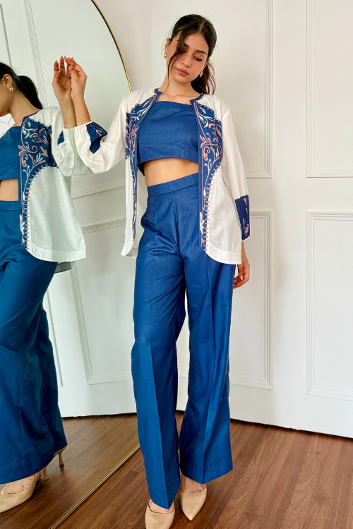 Midnight Bleu 3 Piece Co-ord Set