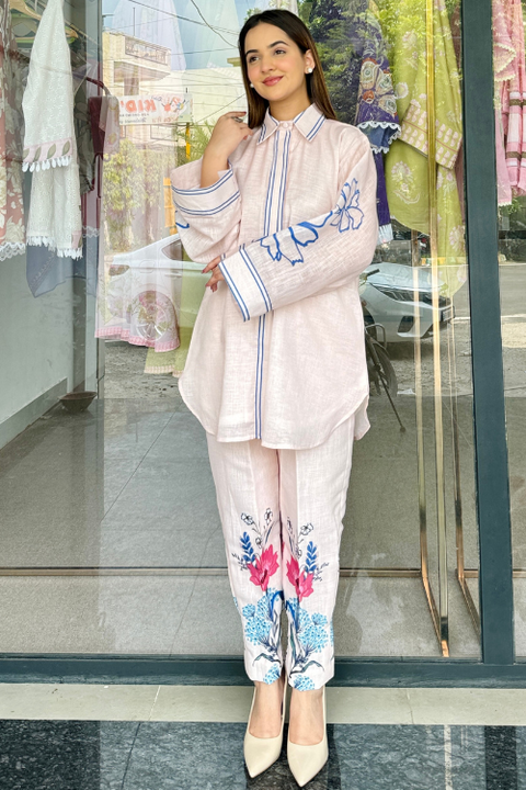 Noor E Beige Pakistani Kurta Set