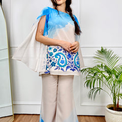 Ivory Sky Ombre Kurta Set