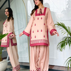 Beige Royale Farshi Salwaar Set