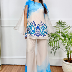 Ivory Sky Ombre Kurta Set