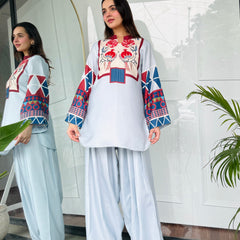 Blue Essence Kurta Set
