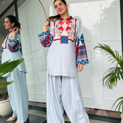 Blue Essence Kurta Set