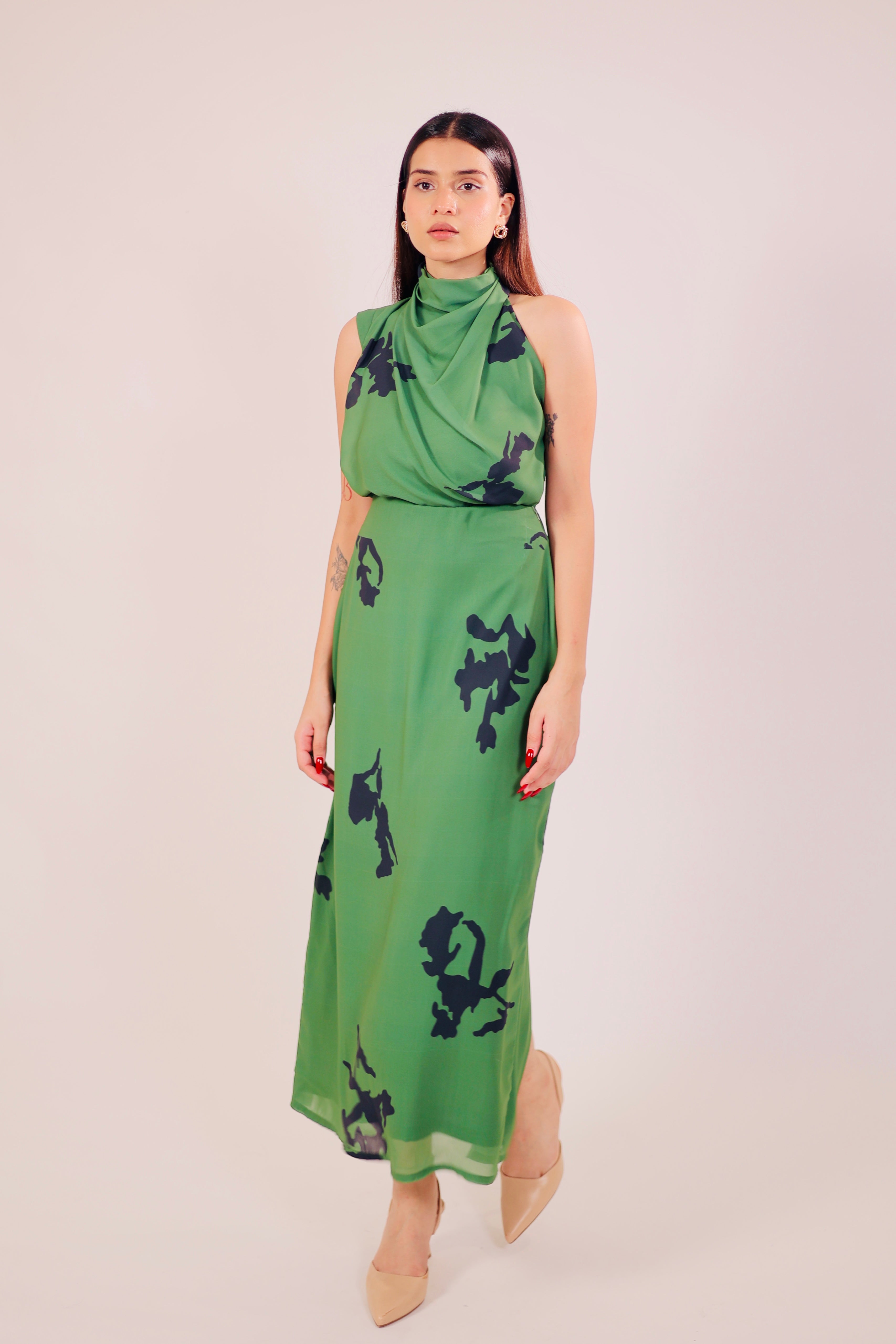 Green Envy Skirt Set