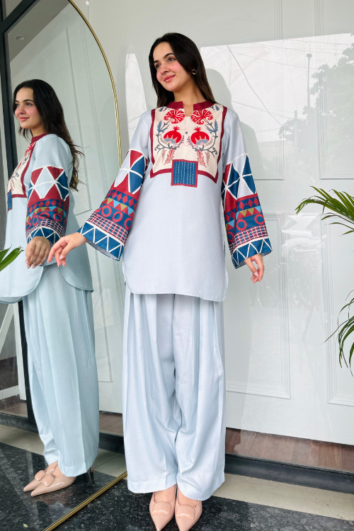 Blue Essence Kurta Set