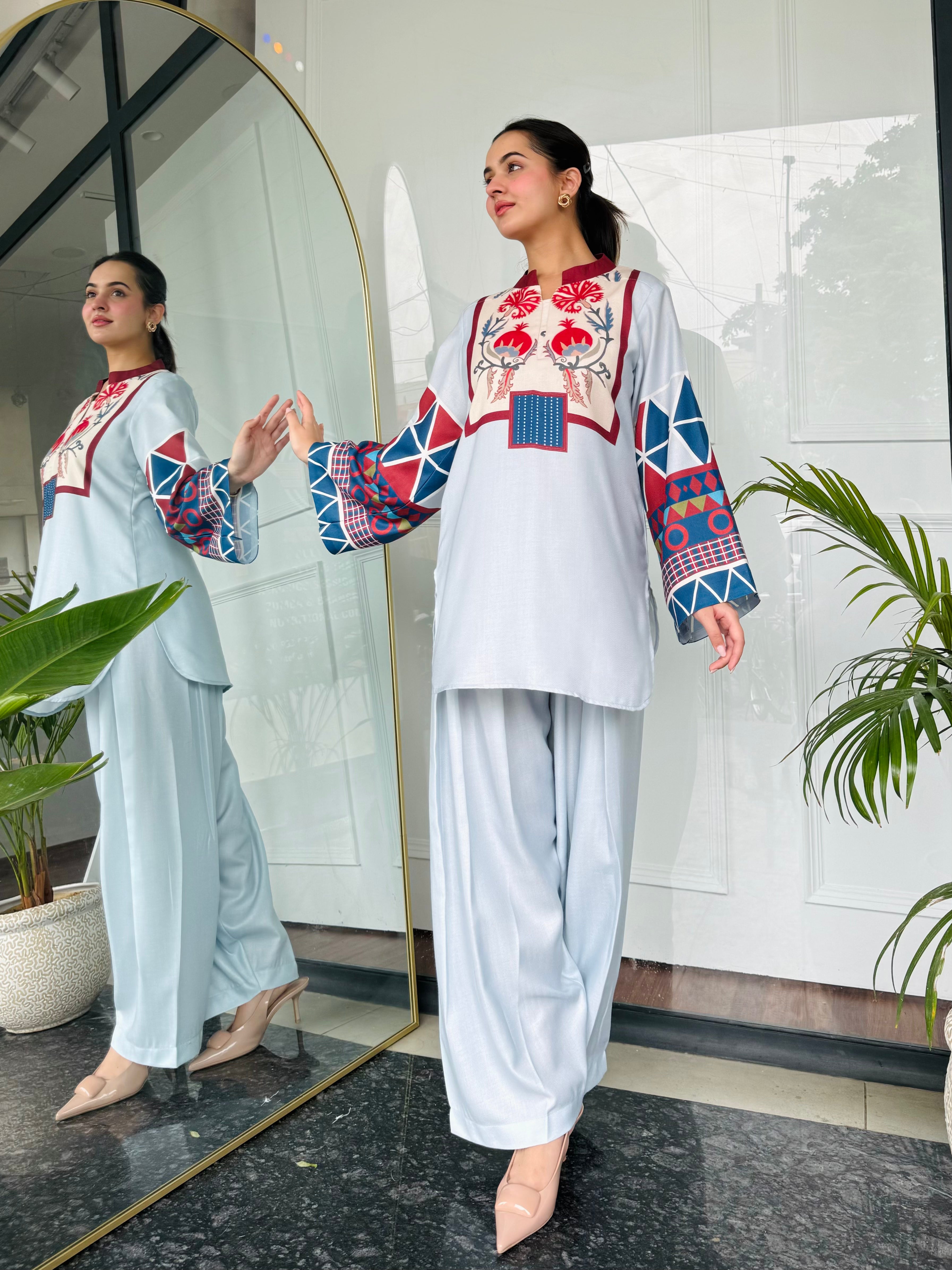 Blue Essence Kurta Set