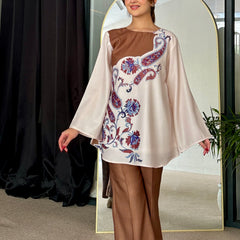 Cocoa Brown Winter Kurta Set