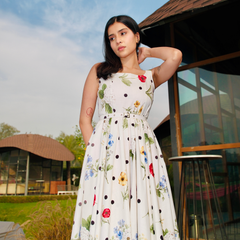 Lily Grace Floral Midi Dress