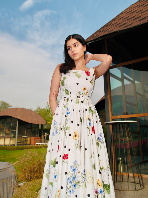 Lily Grace Floral Midi Dress