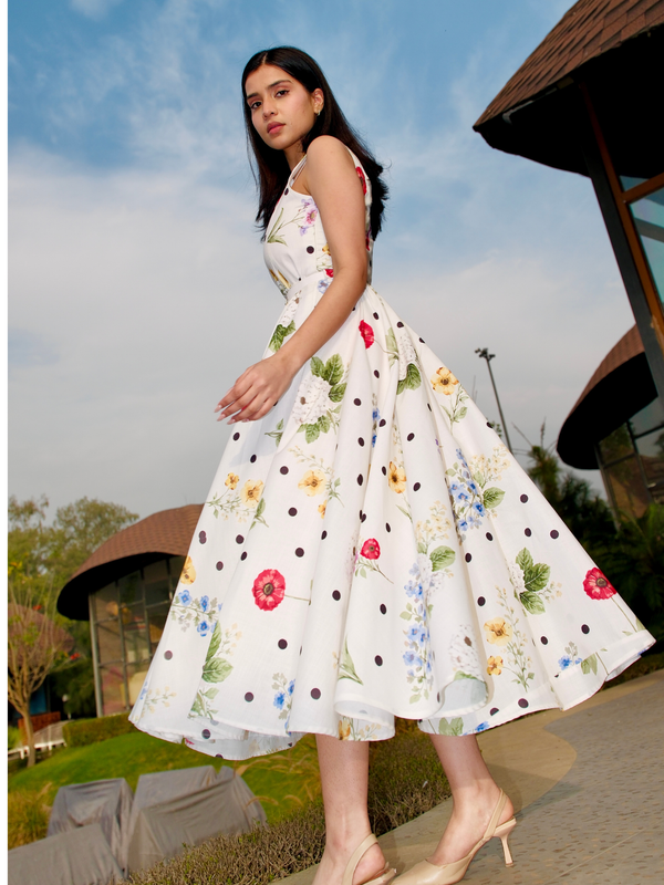 Lily Grace Floral Midi Dress