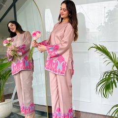 Mocha Rose Kurta Set