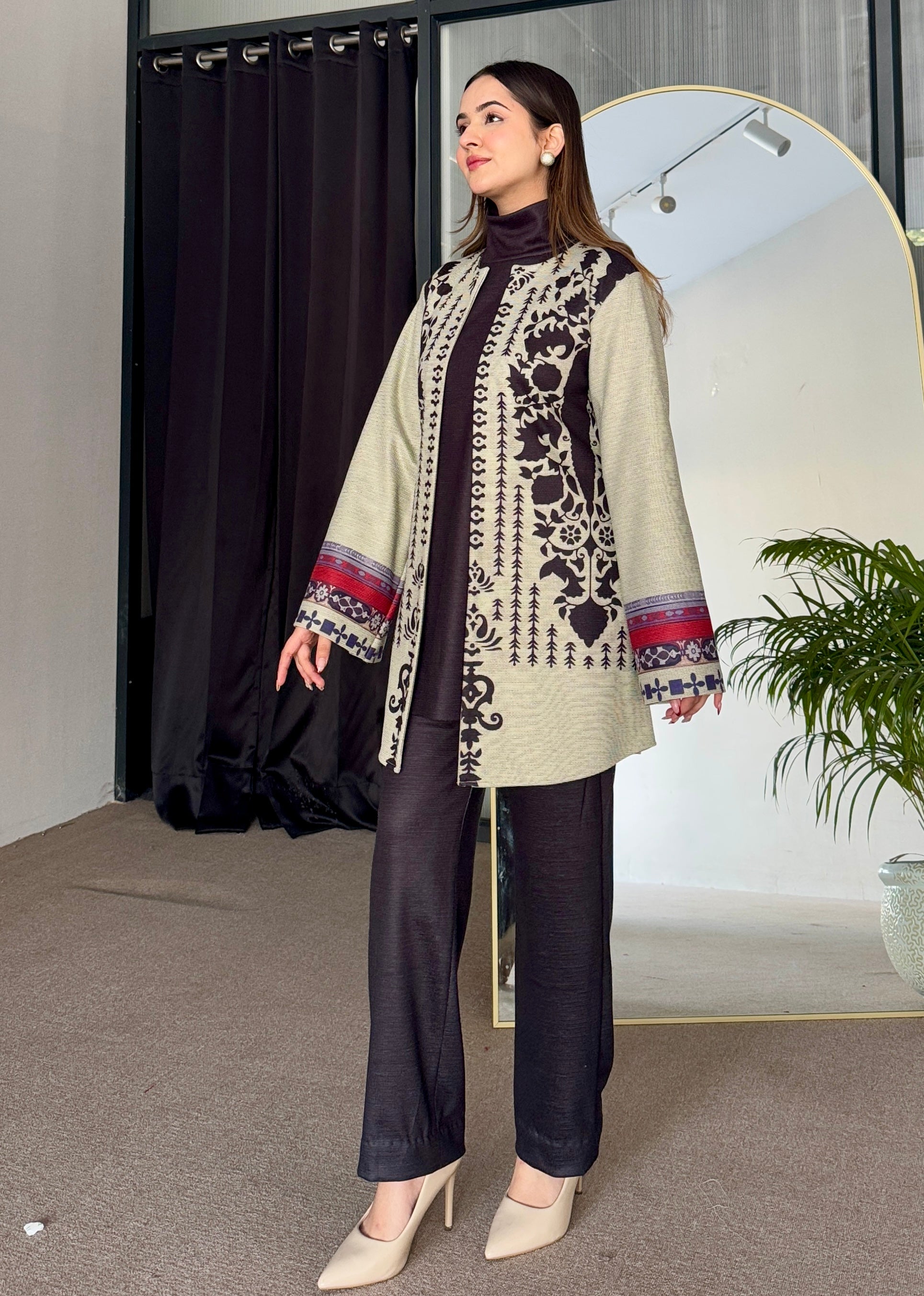 Ivory Twilight Winter 3 Piece Co Ord Set