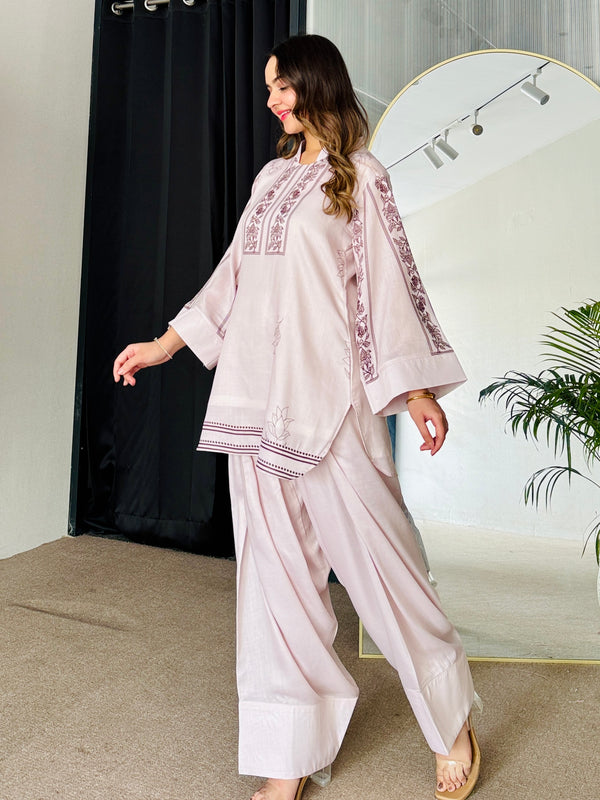 Dusky Petal Kurta Set