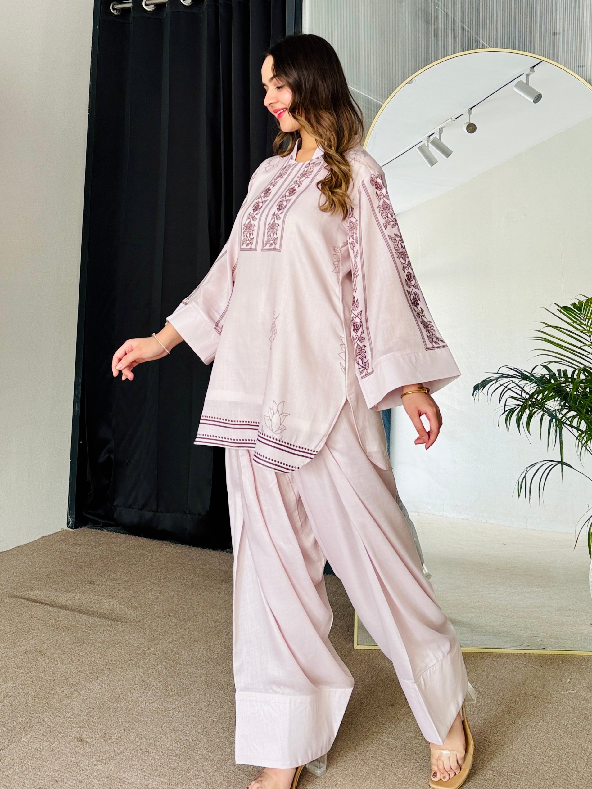 Dusky Petal Kurta Set