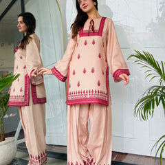 Beige Royale Farshi Salwaar Set