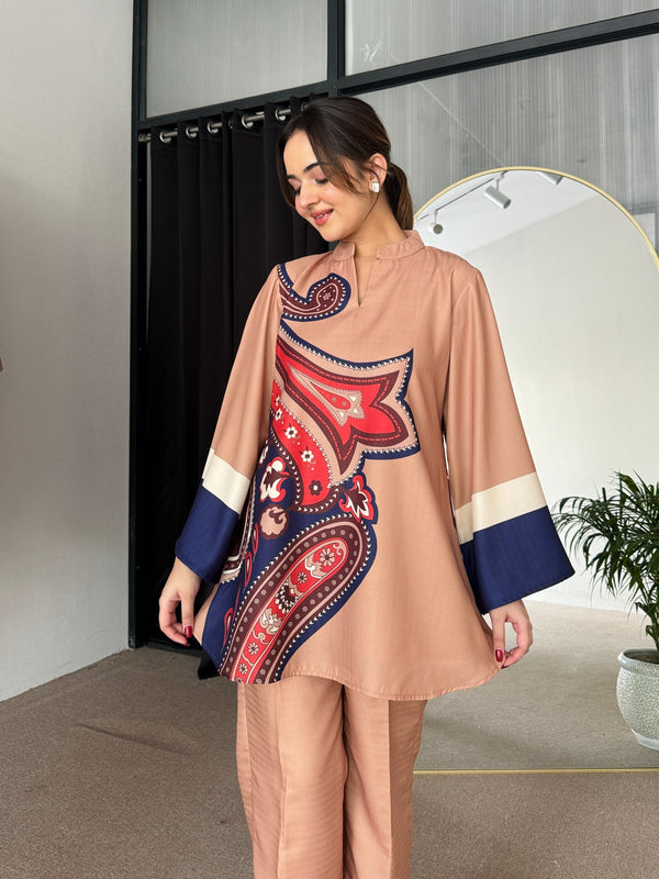 Earthy Brown Winter Kurta Set