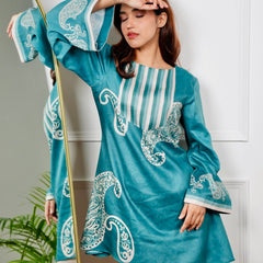 Teal Serenity Kurta Set