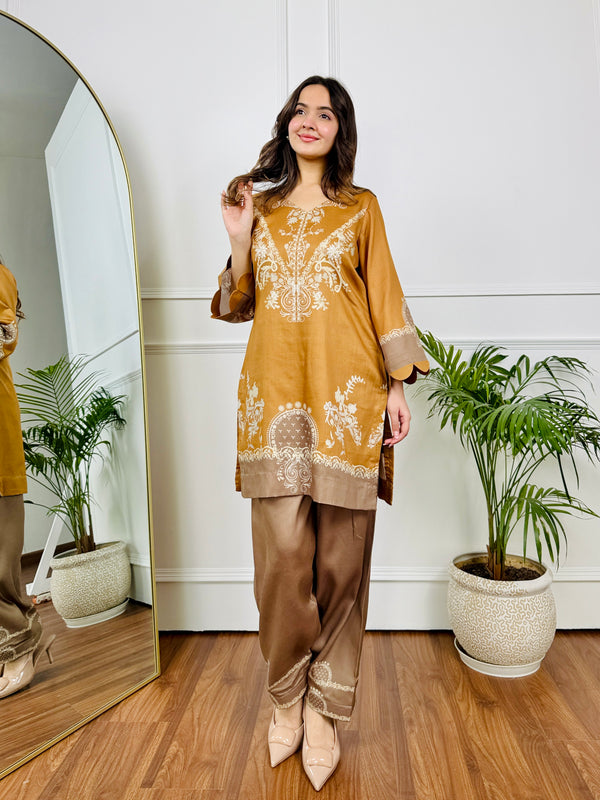 Mustard Mirage Kurta Set