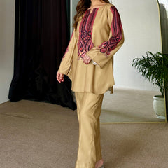 Sunlit Sage Pashmina Kurta Set