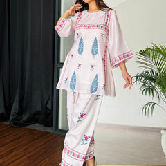 Pink Petal Bloom Kurta Set