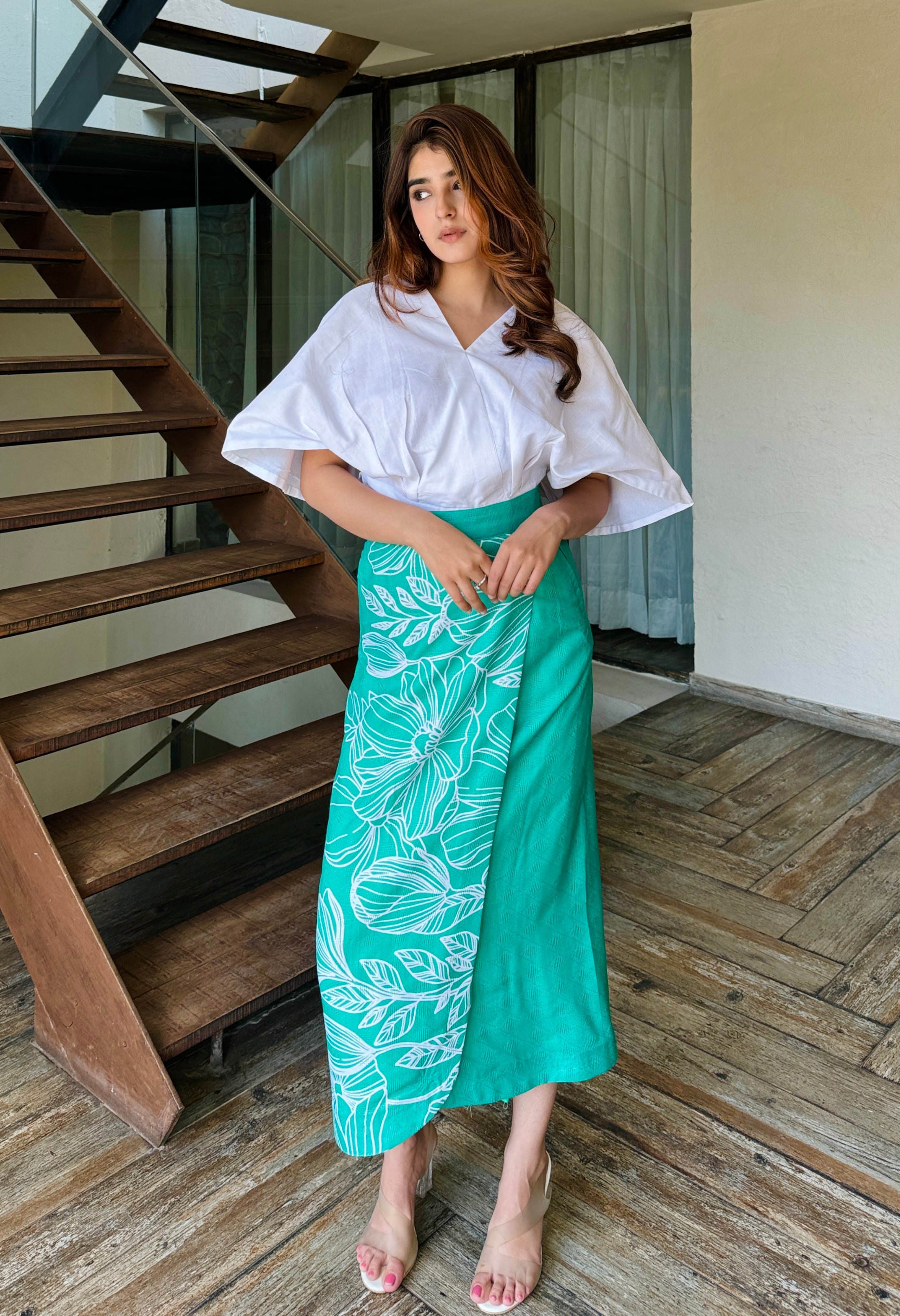 Montana Green Skirt Set