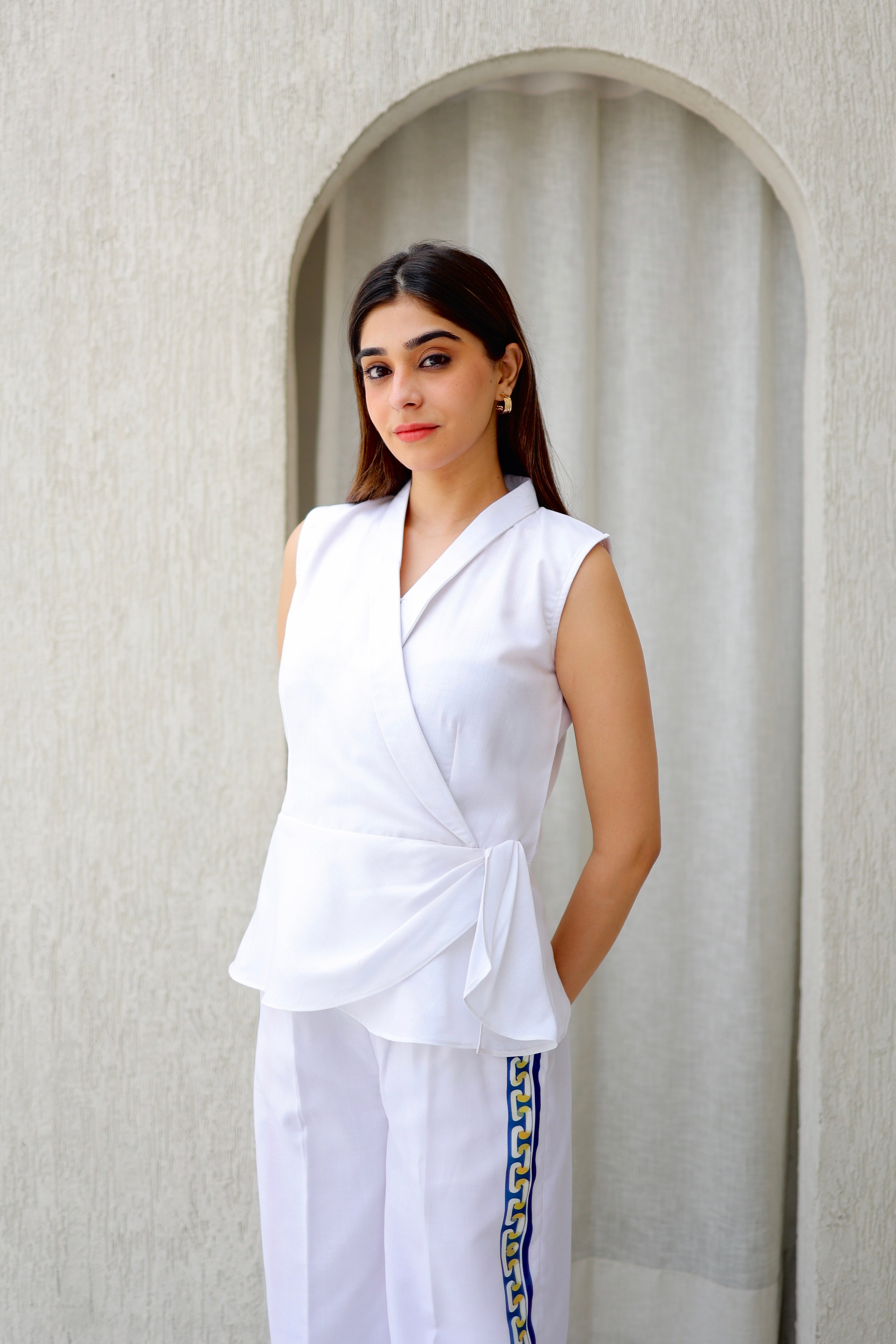 Minimal White Summer Co-ord Set