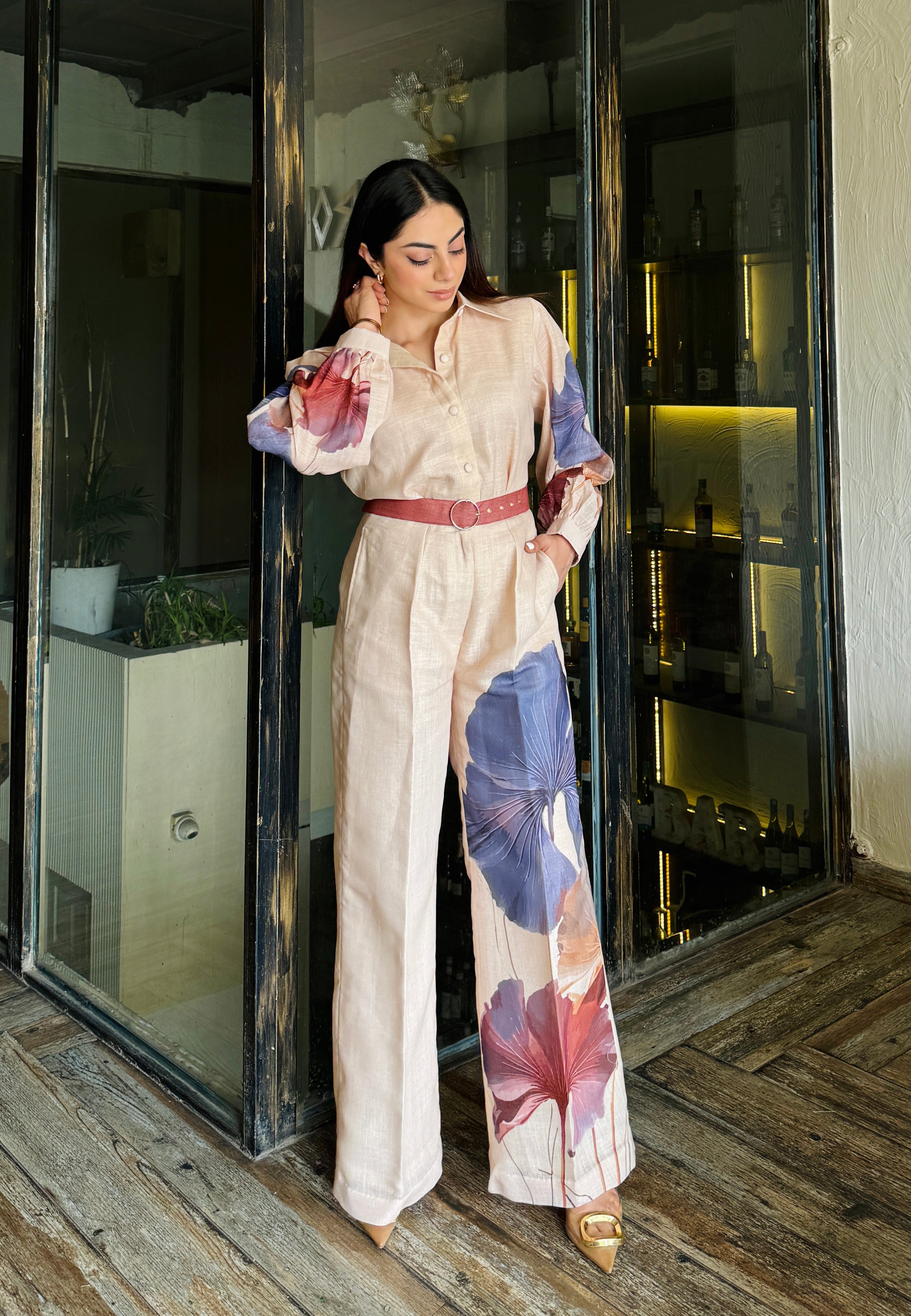 Taylor Formal Linen Coord Set