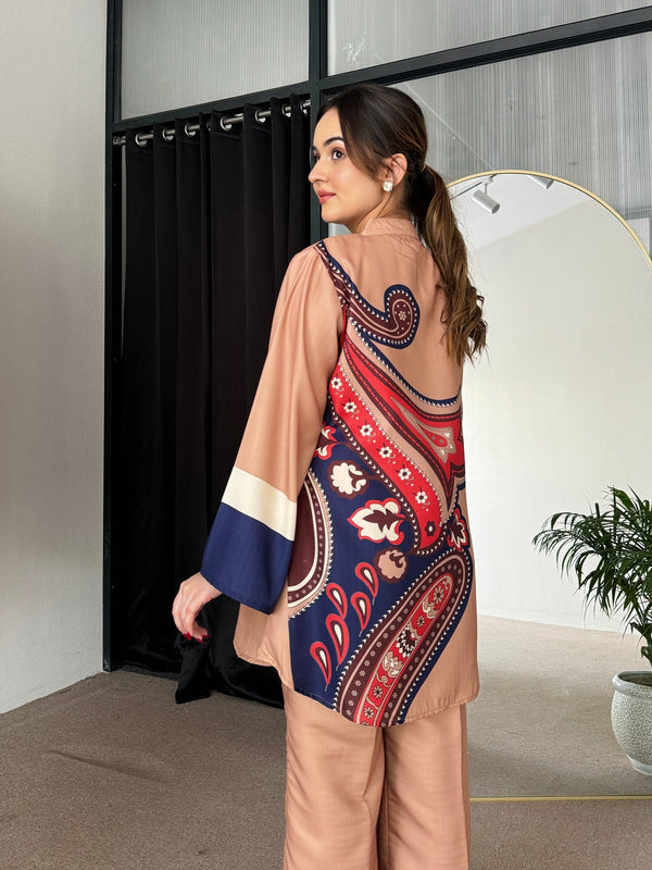 Earthy Brown Winter Kurta Set