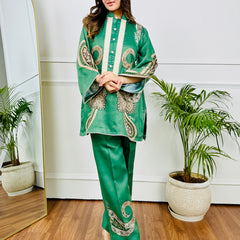 Moss Paisley Kurta Set