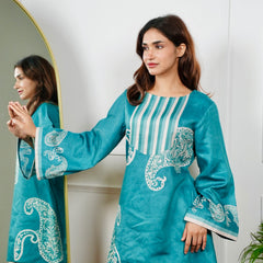 Teal Serenity Kurta Set