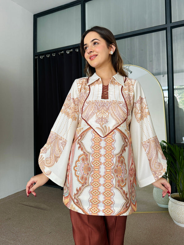 Cinammon Bliss Winter Kurta Set