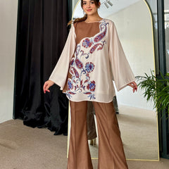 Cocoa Brown Winter Kurta Set
