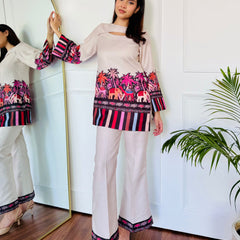 Pink Camel Kurta Set