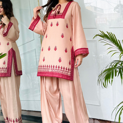 Beige Royale Farshi Salwaar Set